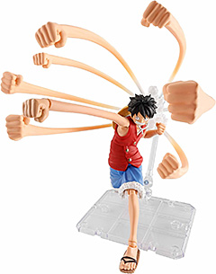 ＜BANDAI SPIRITS(バンダイ スピリッツ) S.H.フィギュアーツ ONE PIECE モンキー・D・ルフィ -冒険の夜明け- ゴムゴムのオプションパーツセット 約145mm PVC&ABS製 塗装済みオプションパーツ＞