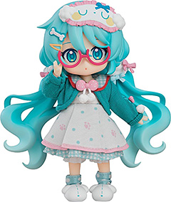 ＜ねんどろいどどーる キャラクター ボーカル シリーズ01 初音ミク 初音ミク おうちコーデVer. ノンスケール 布&磁石&プラスチック製 塗装済み可動フィギュア＞