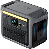 ＜Anker Solix C1000 Portable Power Station ポータブル電源 1056Wh 世界最速の急速充電 高出力AC(定格1500W / 瞬間最大2000W / SurgePad 2000W, 6ポート) 長寿命10年 リン酸鉄 コンパクト設計 拡張バッテリー対応(別売り) パススルー機能 アプリ遠隔操作 防災安全協会推奨 (ダークグレー)＞