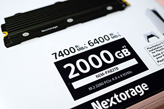 ＜Nextorage 日本メーカー NEM-PA 2TB PS5対応ヒートシンク一体型内蔵SSD 最大転送速度7,400MB/s ヒートシンク搭載 M.2 2280 PCIe4.0 NVMe SSD PS5 動作確認済み 2000GB NEM-PAB2TB ネクストレージ＞