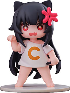 ＜OMAHA x 蜜汁工坊 Cちゃん 猫娘スタンプシリーズ 「消えろ!」 1/1スケール PVC&ABS製 塗装済み完成品フィギュア＞