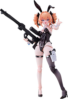 ＜BUNNY RAPID ACTION SQUAD Sniper レオーニ 一部パーツ 組立て式プラスチックモデル 1/12塗装済み完成品可動フィギュア＞