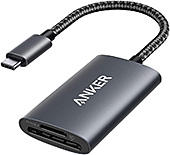 ＜Anker USB-C PowerExpand 2-in-1 SD 4.0 カードリーダー SDXC/SDHC/SD/MMC/RS-MMC/microSDXC/microSD/microSDHC/UHS-I/UHS-II 用/iPhone 15 Android その他各種機器対応＞