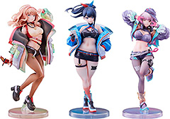 ＜グリッドマン ユニバース Dreamy Divas Ver. 1/7スケール 磁石&プラスチック製塗装済み完成品 フィギュア セット＞