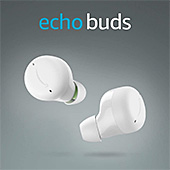 ＜Echo Buds (エコーバッズ) 第2世代 - アクティブ ノイズキャンセリング 付き完全 ワイヤレスイヤホン with Alexa｜グレーシャーホワイト＞