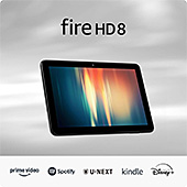 ＜New Fire HD 8 タブレット - ８インチHDディスプレイ、3GB RAM、32GBストレージ、ブラック (2024年発売)＞